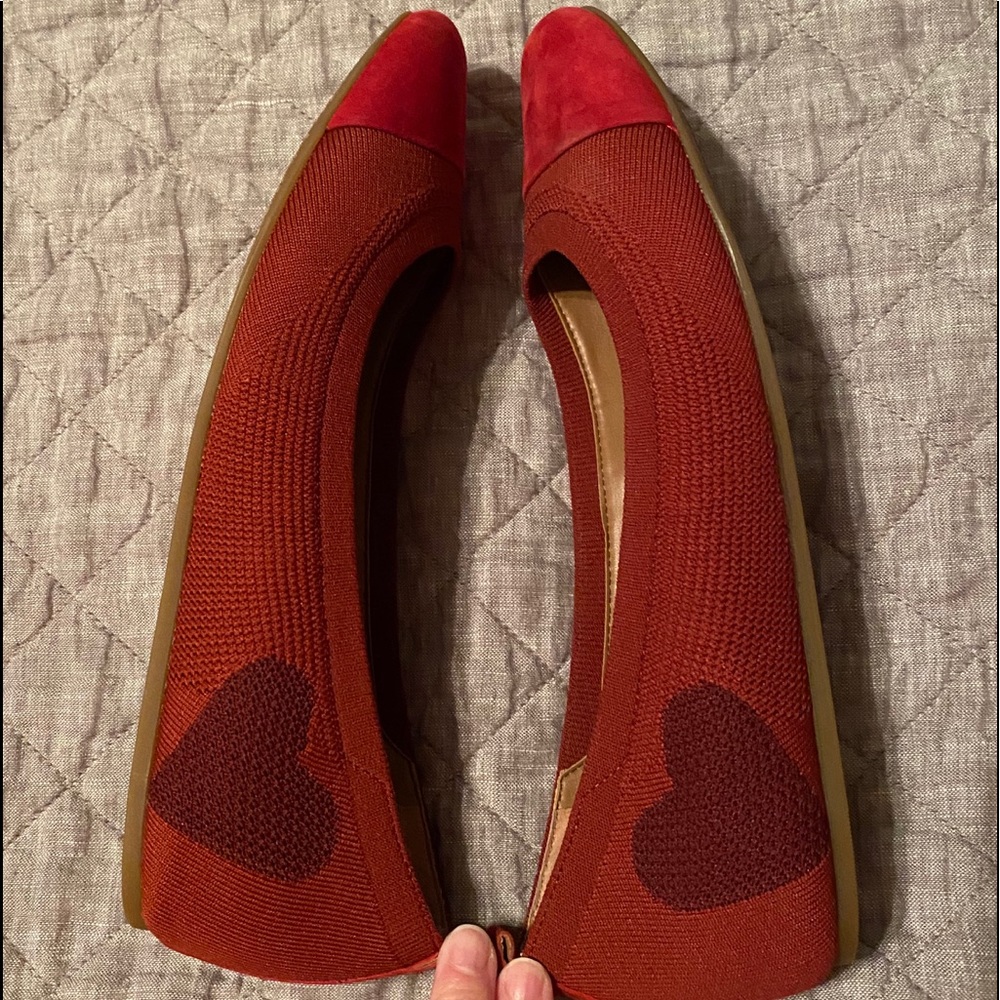 Red Ellen DeGeneres “Heart” Ballet Flats